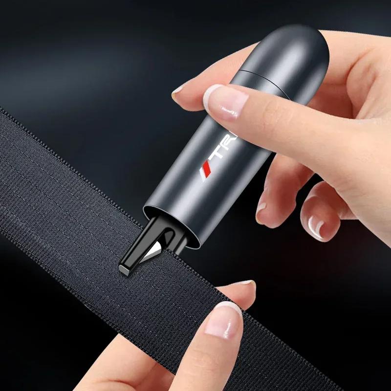 Bilsikkerhetshammer Nødglassknuser Setebelteskjærer For TRD Toyota Corolla Rav4 Auris Camry Yaris CHR