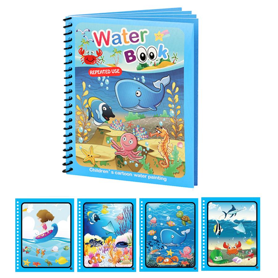 

1/3pcs Water Painting Books Repeatedly Doodling Handmade Graffiti Notebook Artistic Coloring Supplies Gift Drawing Supplies XJM
