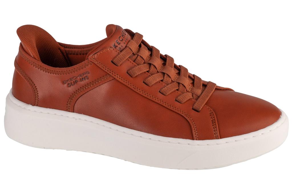 Skechers Slip-Ins: Court Break - Suit Sneaker, Mens Brown Sneakers