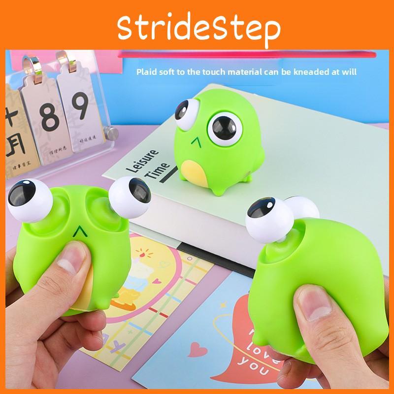 Pvc Frog Stress Relief Toy With Eye Popping Features For Kids And Teens