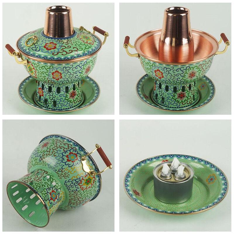 Mini Cloisonné Copper Hot Pot