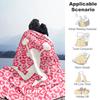 Pink Personalized Text Blanket Cozy Personalized Blanket Comfortable Great for Sofa Office Chair Picnics Bedding Four Seasons Universal