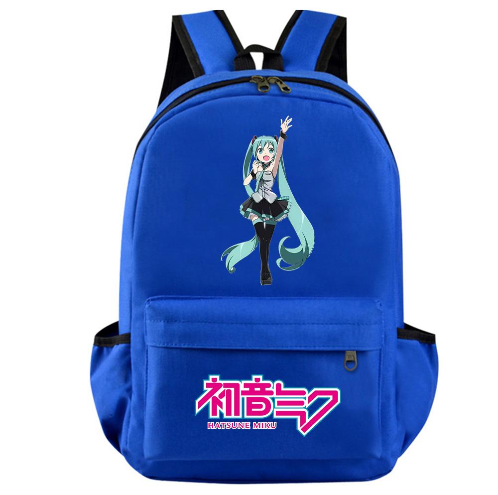 

Anime Cartoon Hatsune Miku Printed Backpack for Teenager Student Girl Boy Bookbag Schoolbag Women Large Capacity Waterproof Travel Bag Gift Rucksak