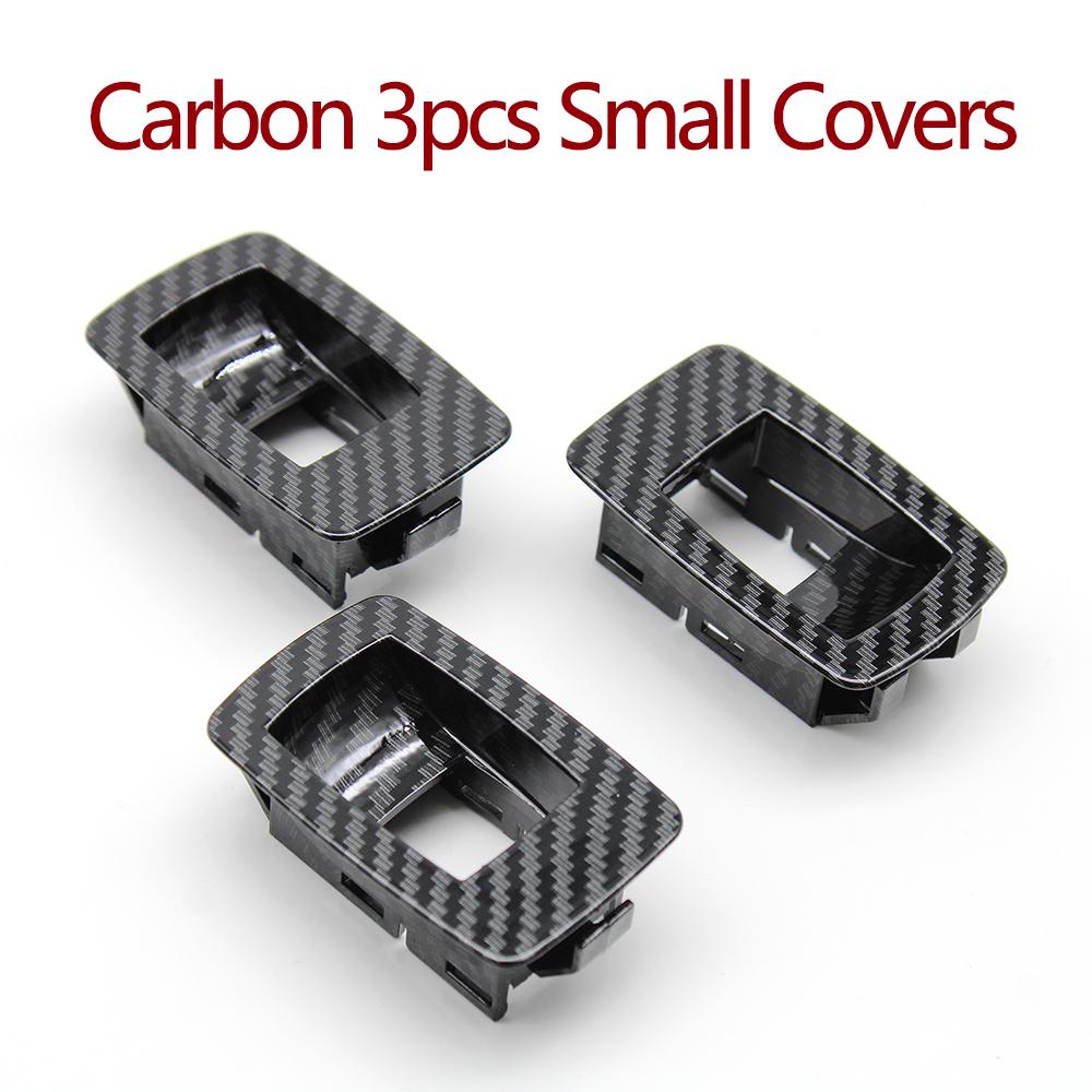 LHD RHD Car Carbon Fiber Window Lift Switch Panel Outer Cover Replacement For BMW 3 Series E90 E91 316 318 320 325 328i