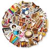 50 New Creative Musician Series of Various Instruments Mixed and Matched Graffiti Stickers Creative Waterproof Stickers