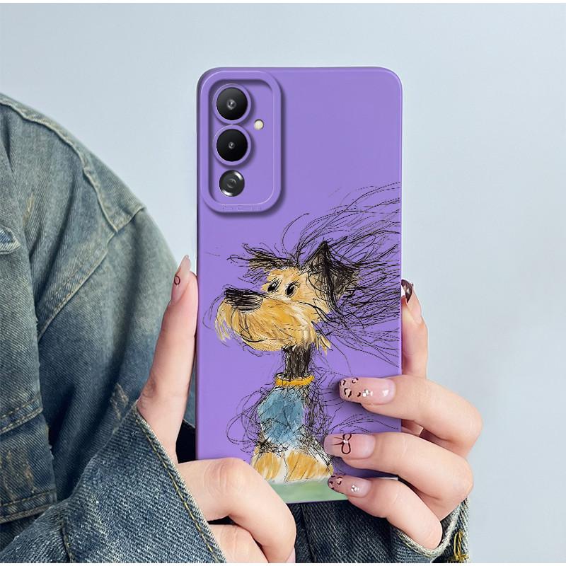 For Tecno Pova 4 Phone Case LG7n Back Cover Silicone Sweet Painted Cartoon Shell Funda Lovely Printed Protective Coque Casing
