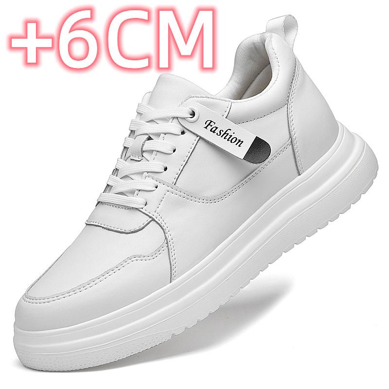 

Уличная мужская обувь для ходьбы Натуральная кожа Низкий верх Классическая мужская обувь 2024 Мода Мужская обувь на платформе Все-в-одном Мужские кроссовки 43 белый