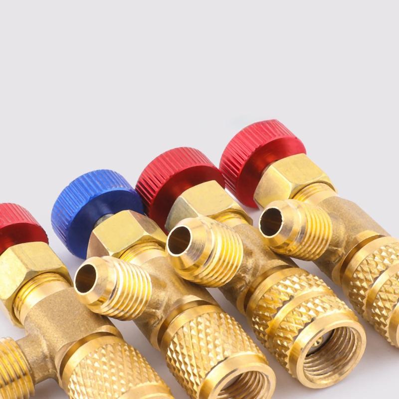 1 kus R410A R22 Klimatizační chladivo 1/4" Bezpečnostní adaptér Kapalinový bezpečnostní ventil Oprava klimatizace a Fluorid