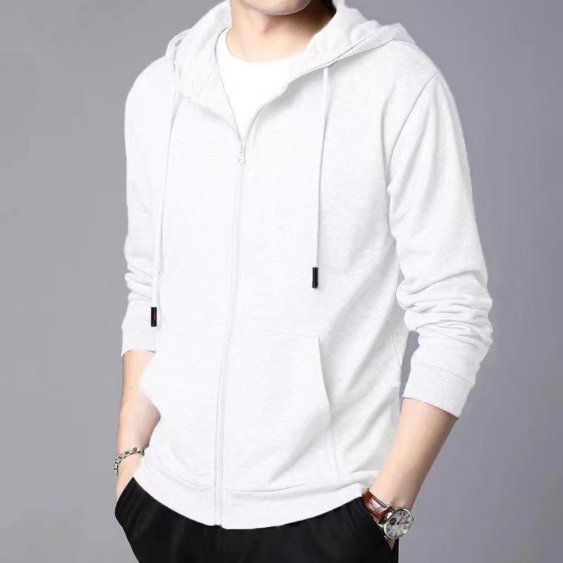 

Модный мужской повседневный осенний комплект с капюшоном на молнии - Молодежный японский стиль 5XL