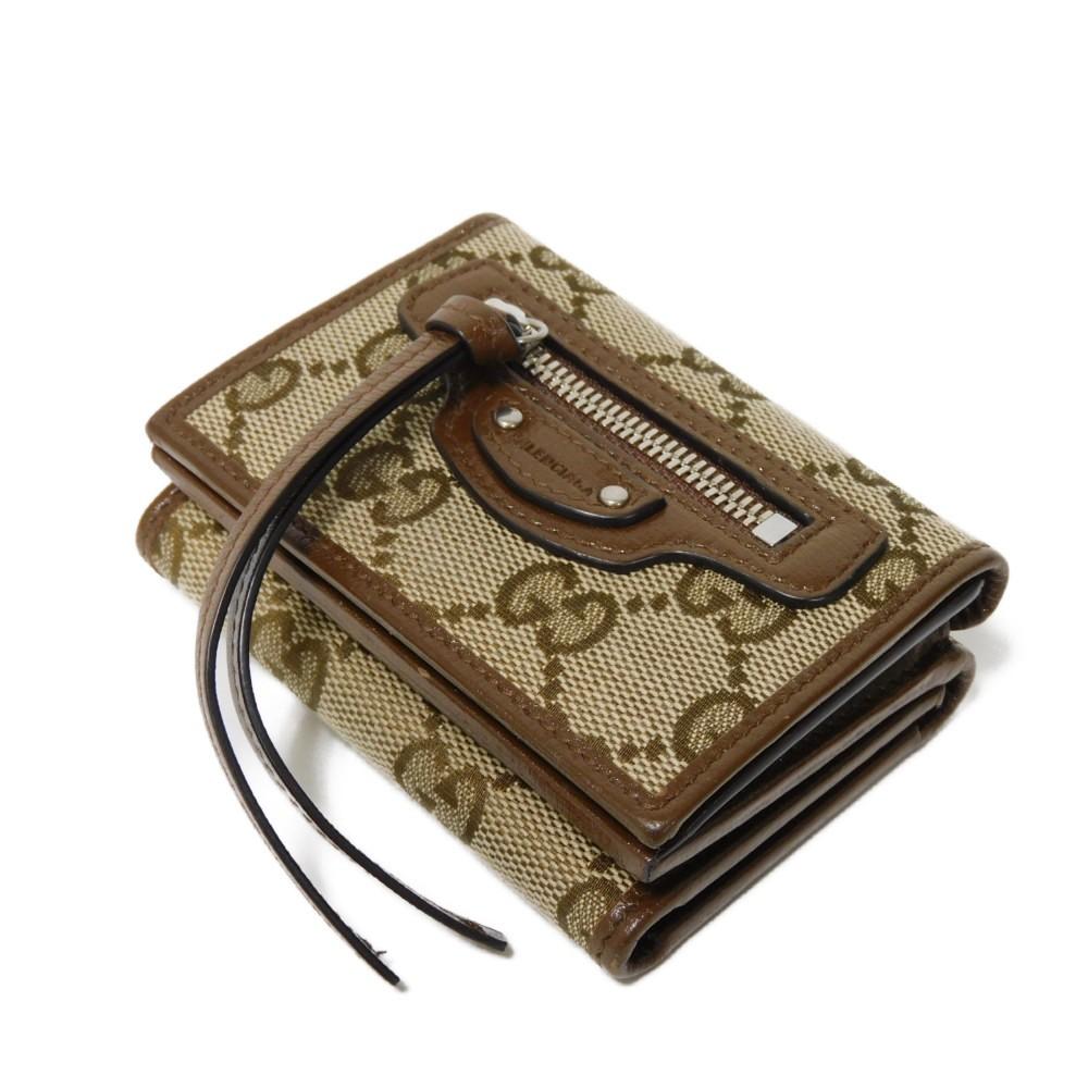 Used 9539 Neo Classic Compact Wallet 681708 GY5SN 8563 7942 The Hacker Project GG Canvas Balenciaga Unisex from Japan