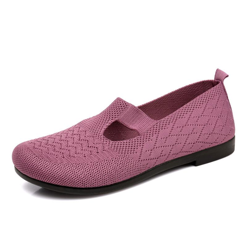 Cloth shoes women's soft-soled women's shoes are comfortable, breathable and non-slip casual single shoes women's middle and mother shoes