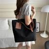 Spacious And Stylish 2024 New Women's Commuter Tote Bag In Soft Canvas Design