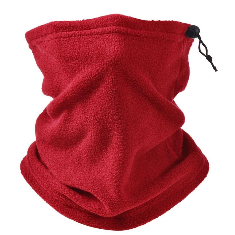 Multifunctional Winter Warm Neck Scarf Thermal Warm Fleece Snood Scarf Circle Wrap Outdoor Ski Balaclava Hat Thick Shawl
