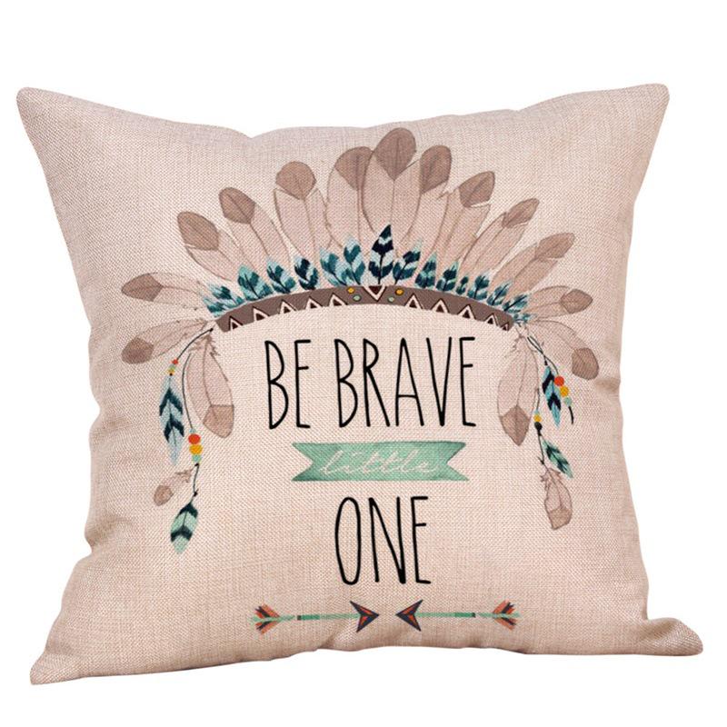 Arrow Feather Pattern Pillowcase: Stylish Sofa & Car Cushion Decor