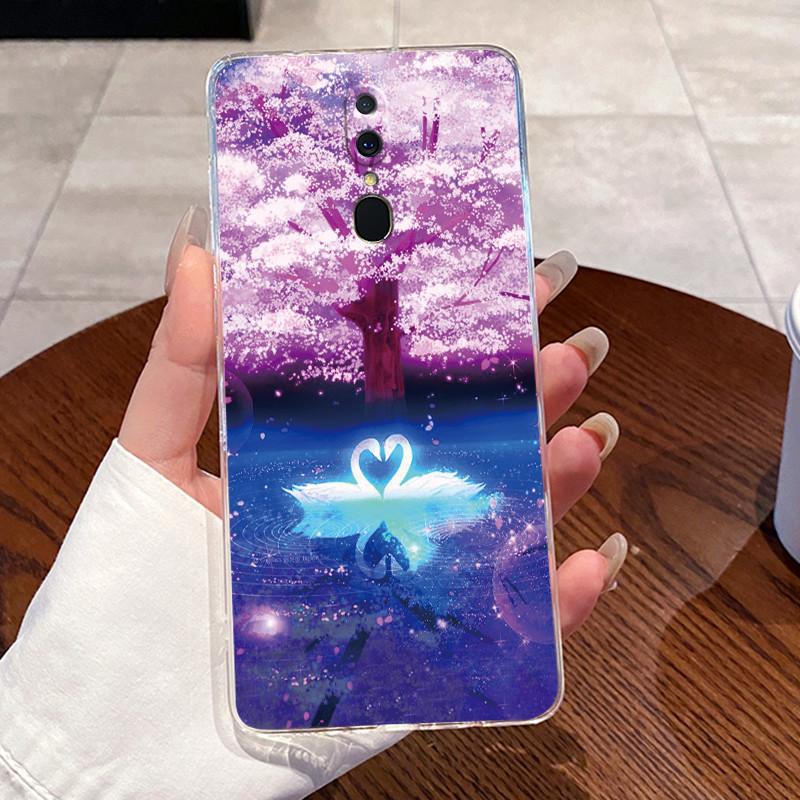 Soft Casing For Oppo F11 Case CPH1913 Aesthetic Cute Cartoon Cat Transparent Back Cover Oppo F11 Pro CPH1969 Phone Case Bumper