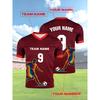 Soccer Jersey For Men's T-shirts V Neck Short Sleeve Sports Uniform Tops