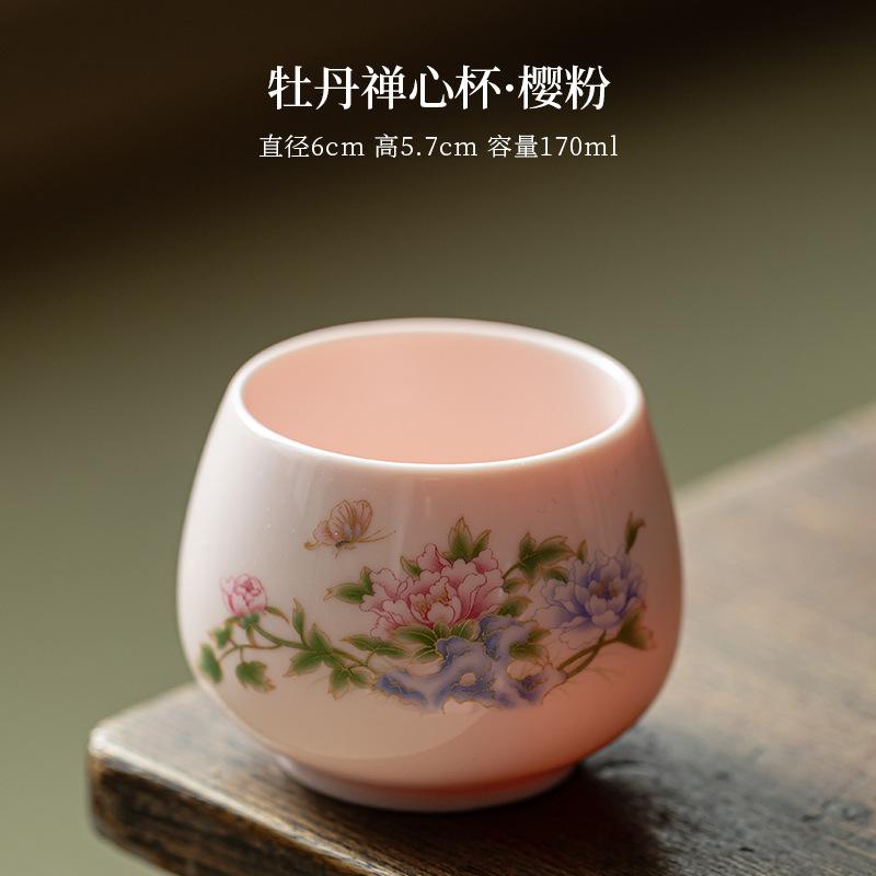 Ручная работа Дехуа Белый Фарфор Чашка для Чая Легкая Роскошь Мастер-Чашка для Дома Офиса Свадьбы Чайной Церемонии Подарок 170-200ml