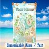 Dinosaur Theme Beach Towel Personalized Custom Name & Text Soft Quick Dry Beach Towel for Swimming Travel