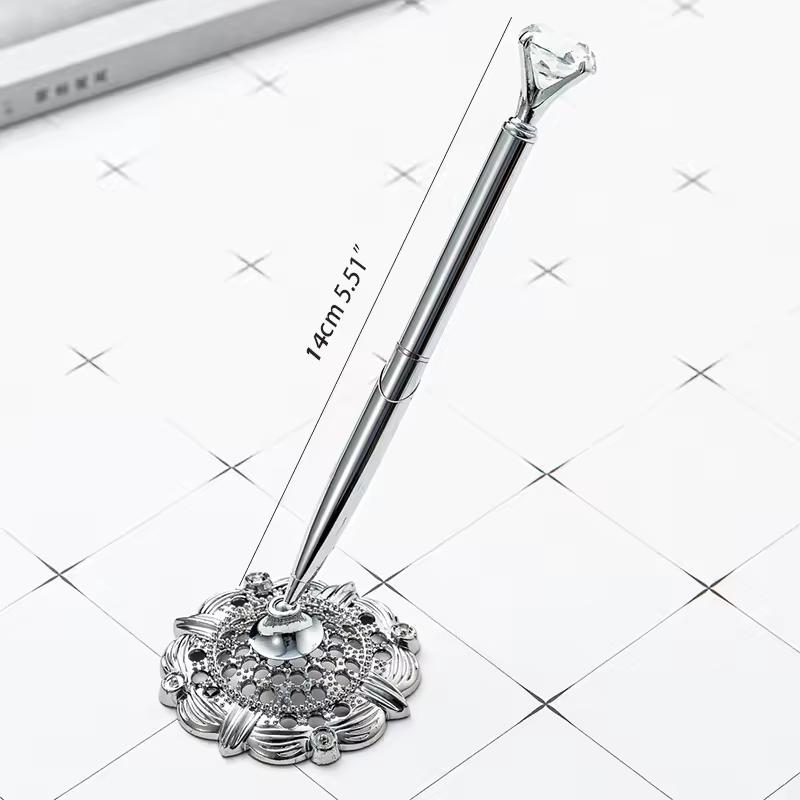 Livre d'or de mariage Écriture Signature Stylo diamant Future mariée Cadeaux de demoiselle d'honneur Décoration de mariage Enterrement de vie de jeune fille Douche nuptiale 1 pièces