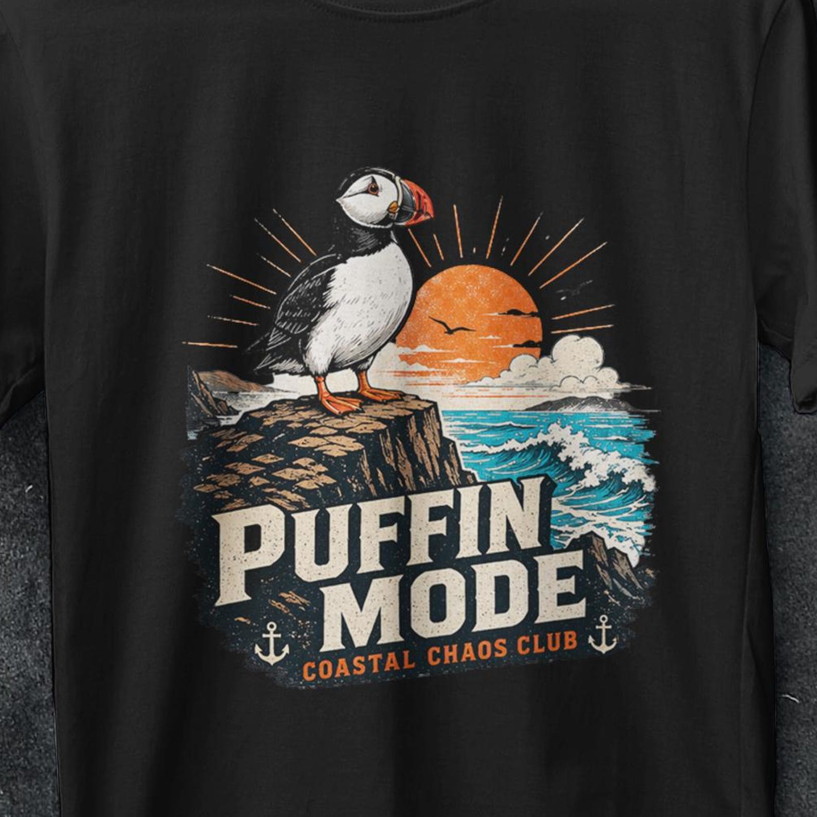 Puffin T Shirt, Bird Lover shirt, birdwatching gifts, Vintage Puffin, Bootleg shirt, Puffin Gifts, bird shirt, bird lover gifts, birtd tee 2XL