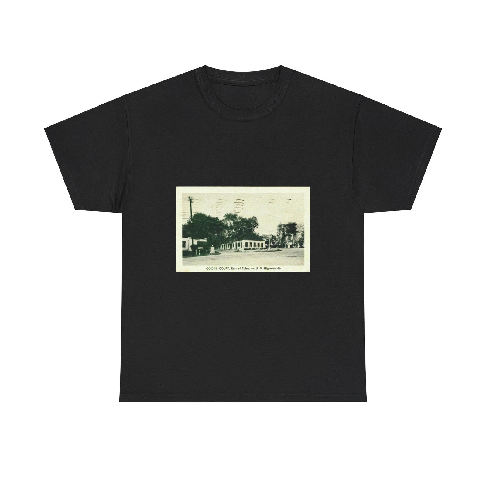 Cooks Court East of Tulsa on U S Highway 66 (Greeting Postcards) T shirt 2XL