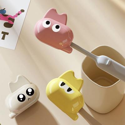 Plastic Toothbrush Head Protective Cover Portable Brush Protect Toothbrush Case Cap Cat Shape Toothbrush Storage Organizer