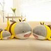 Shark Bee Plush Plushies Doll 2-in-1 Cross-dress Doll Hug Soft Cushion Soothing Pillow Companion Toy Stuffed
