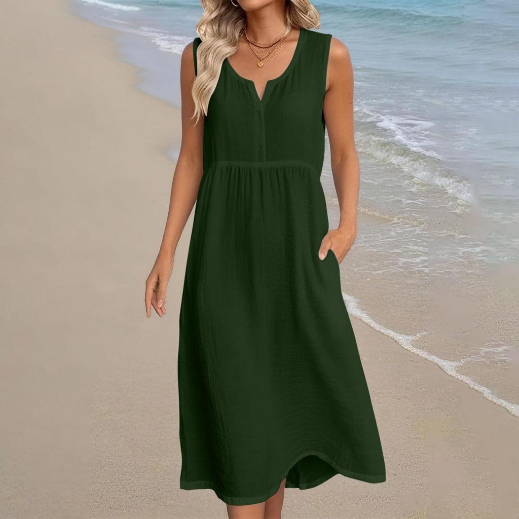 Ladies' Casual And Fashionable Sleeveless Dress
