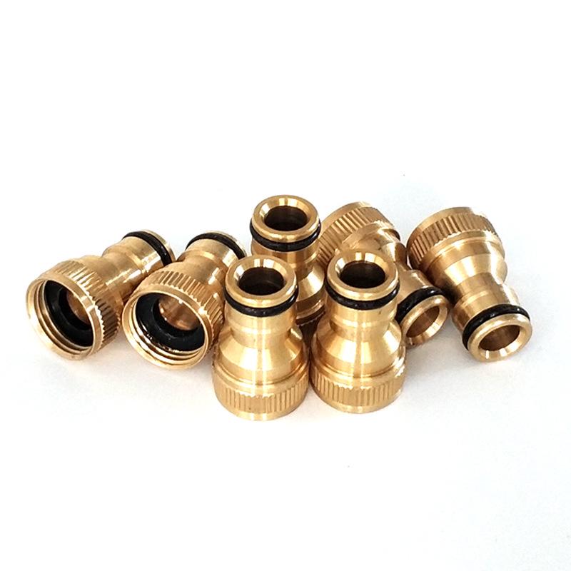4-Point Copper Internal Thread Faucet Adapter for Quick Connection to Washing Machine or Car Wash Hose