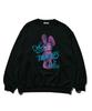 WEGO Unisex Big Long Sleeve Printed Pullover Sweatshirt with Fleece Loose Christmas Size Type A Pattern 32 Men's Sweatshirt, Lining, Fit, Fall/Winter