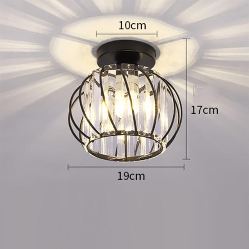 Crystal Ceiling Light Corridor Ceiling Lamp Luxury Balcony Aisle Foyer Kitchen Ceiling Pendant Light Hanging Chandelier Crystal