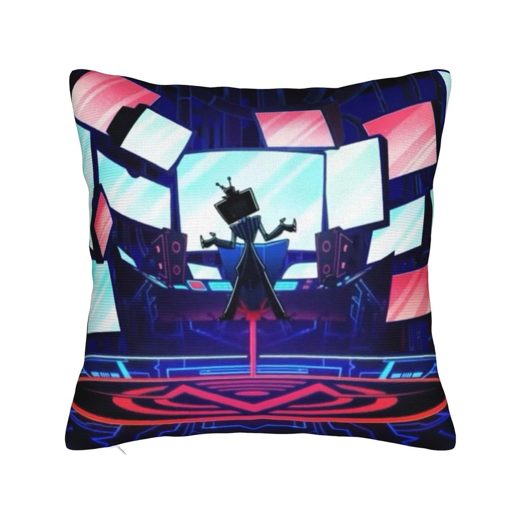Hazbins Hoteling Vox Solo Metal Pillow Case  Custom Pillow Cover For Sofa Home Decor Kawaii Pillowcases