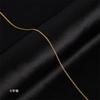 Titanium Steel Necklace Women'S O-Chain Lip Chain Plated Real Gold 18K Non-Fading Collarbone Chain Neck Chain Plain Chain