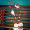 1Pc Iron Bird and Berry Painted Decoration, Can Be Hung Art |   Decorative Fence |   Decorative Railings |   Art of Gardening |   Gardeninn.