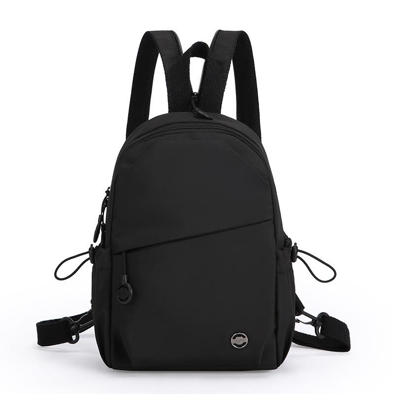 New Style Women'S Student Backpack Multi-Purpose Color-Blocking Casual Crossbody Chest Bag Trendy Lightweight Street Travel Small Backpack