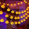 Halloween LED Pumpkin, Ghost & Bat Decorative String Lights for Courtyard Party - Colorful Atmosphere Lights
