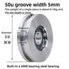 1pcs 45# Steel U-shaped Bearing Steel Wire Rope Pulley Channel Steel Track Wheel Large Iron Door Channel Wheel Guide Wheel