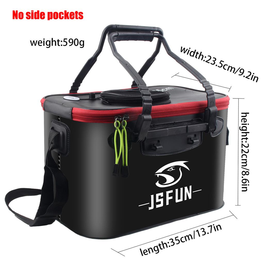 Fishing Bucket, Foldable Fish Bucket,Live Fish Container Multi-Functional Live Fish Bait Bucket,Outdoor Camping EVA Fishing Bag