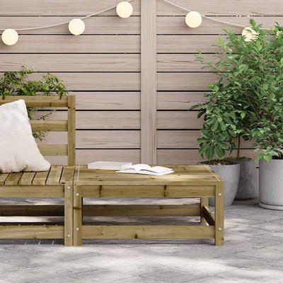Garden Stool 70x70x30 Cm Pressure Treated Pine Wood