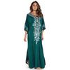 Rayon Embroidery Beach Cover-Up: Loose Long Robe for Seaside Holidays, Available In 6 Colors