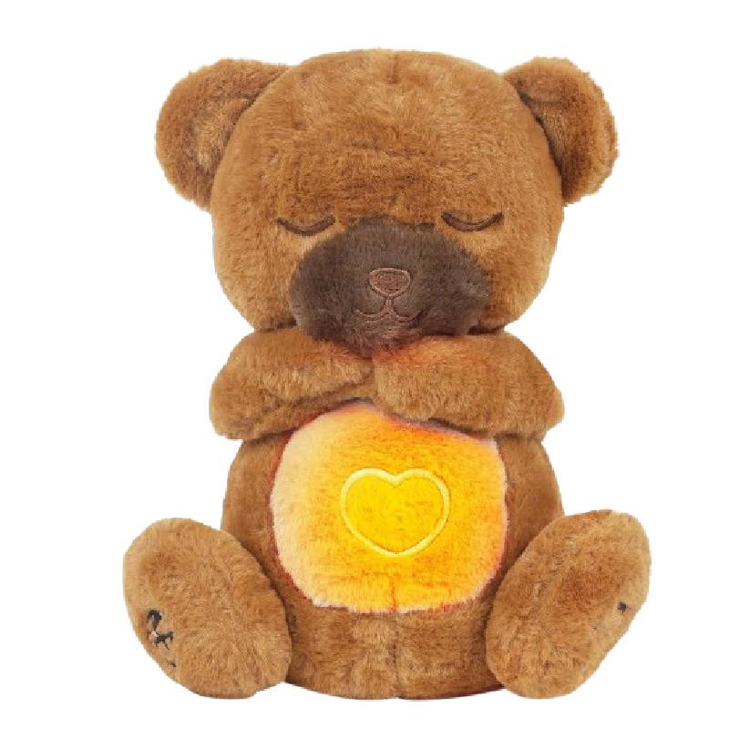 Anxiety Relief Plush Toy Cow Christmas Deer Bear Breathing Musical Soothing Doll