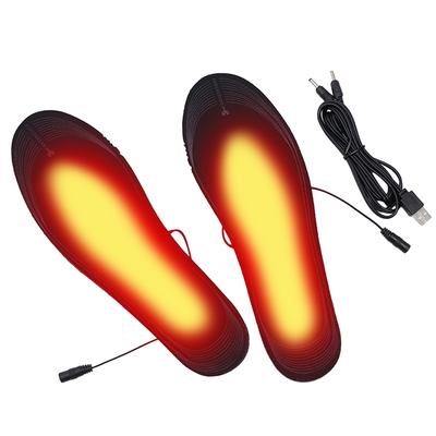 USB Heated Shoe Insoles Electric Foot Warming Pad Winter Feet Warmer Sock Pad Men Women Outdoor Camping Skiing Heating Insoles