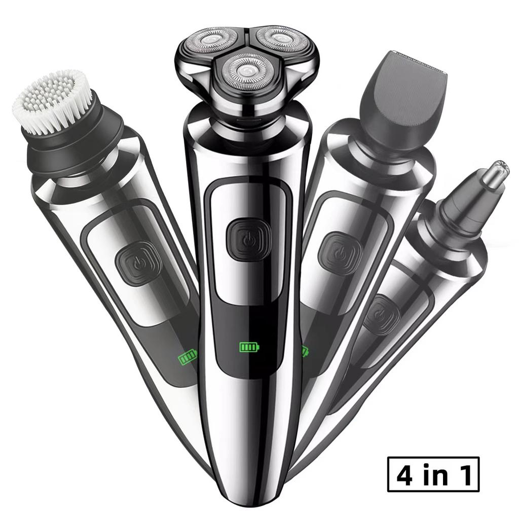 New hair clipper three-in-one men's razor rechargeable razor electric ultra-clean multi-functional beard cutter head portable