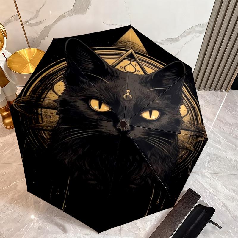 1PC Cats Automatic Umbrella - Suitable Travel Outdoor Portable Umbrella Birthday Gift Daily Essentials