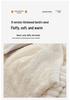 Lambswool & Faux Rabbit Fur Striped Blanket - Sofa Nap & AC Cover