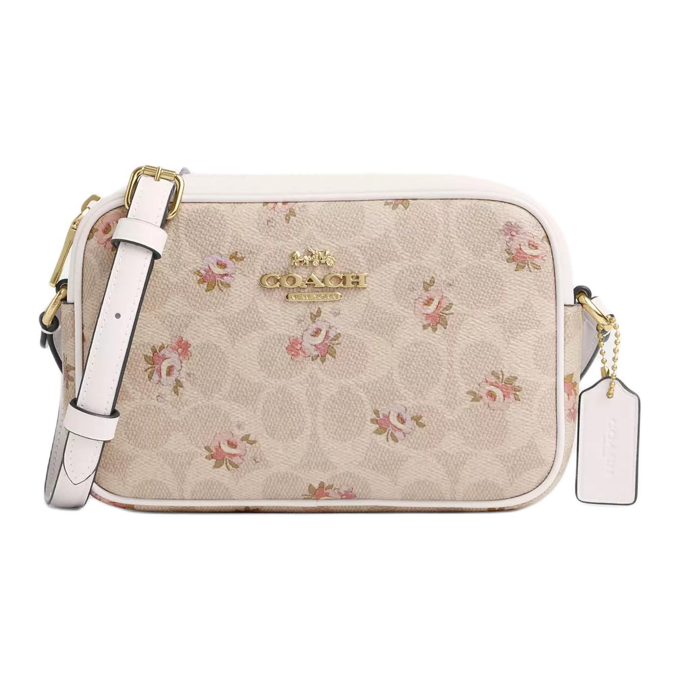 

Coach Jamie 19 Logo Coated Canvas Camera Bag Women Shoulder Bag Gold Sand CBA86-IMSAS Basic Set (Bag+Dust Bag)