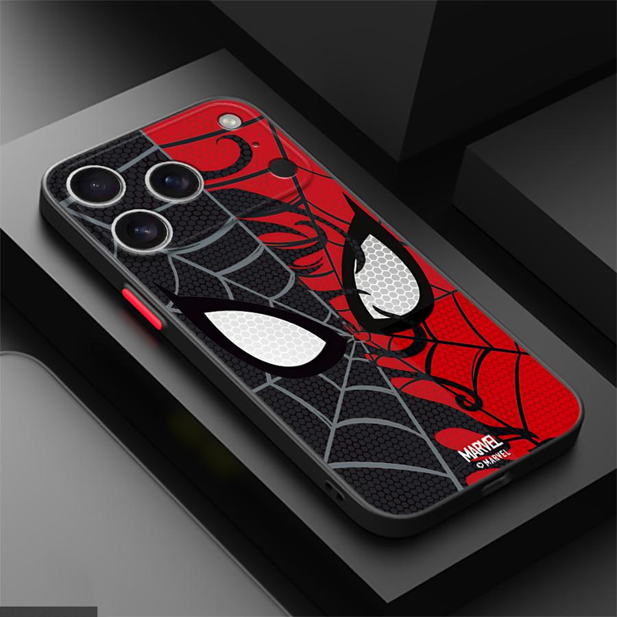 Marvel Spider Man Case for iPhone 17 Pro Max 13 Mini 17e 11 XS XR 15 12 Air 16 Plus 14 7 8 SE Back Phone Cover