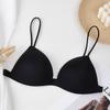 Traceless Beautiful Back Underwear Thin Internet Celebrities Gather Triangle Cup Without Steel Ring Sexy Small Bra Shoulder Thin Shoulder Straps