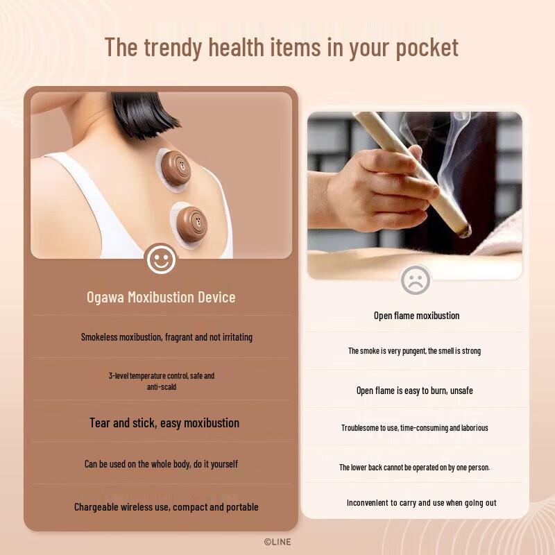 ogawa OG2550 Portable Moxibustion & Hot Compress Massager