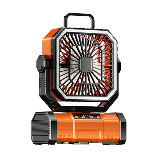 Outdoor Camping Ventilator Lichtmodi Geschwindigkeit Einstellbar Rotierend USB Wiederaufladbar 2-In-1